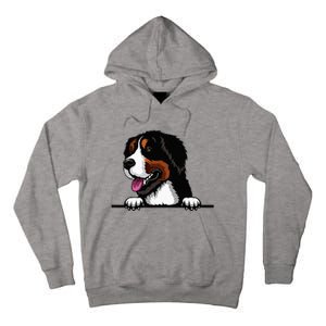 Bernese Mountain Dog Breed Popping Up Fun Dog Owner Tall Hoodie