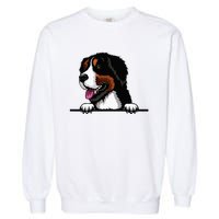 Bernese Mountain Dog Breed Popping Up Fun Dog Owner Garment-Dyed Sweatshirt