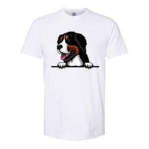 Bernese Mountain Dog Breed Popping Up Fun Dog Owner Softstyle CVC T-Shirt