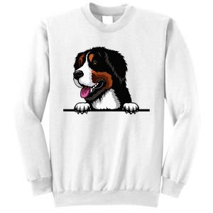 Bernese Mountain Dog Breed Popping Up Fun Dog Owner Sweatshirt