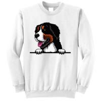 Bernese Mountain Dog Breed Popping Up Fun Dog Owner Sweatshirt