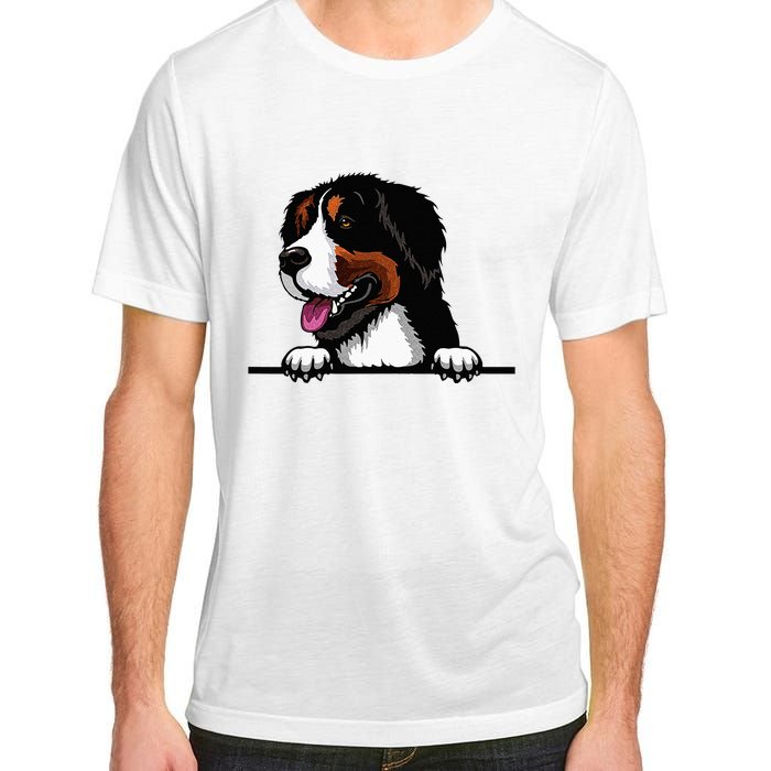 Bernese Mountain Dog Breed Popping Up Fun Dog Owner Adult ChromaSoft Performance T-Shirt