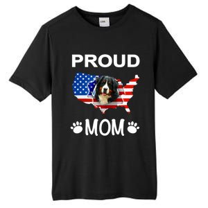 Bernese Mountain Dog Bernese Mountain Proud Patriot Mom Cute Gift Tall Fusion ChromaSoft Performance T-Shirt