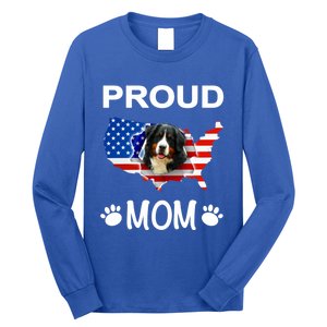 Bernese Mountain Dog Bernese Mountain Proud Patriot Mom Cute Gift Long Sleeve Shirt