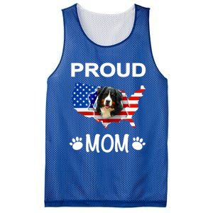 Bernese Mountain Dog Bernese Mountain Proud Patriot Mom Cute Gift Mesh Reversible Basketball Jersey Tank