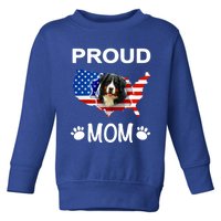 Bernese Mountain Dog Bernese Mountain Proud Patriot Mom Cute Gift Toddler Sweatshirt