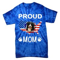 Bernese Mountain Dog Bernese Mountain Proud Patriot Mom Cute Gift Tie-Dye T-Shirt