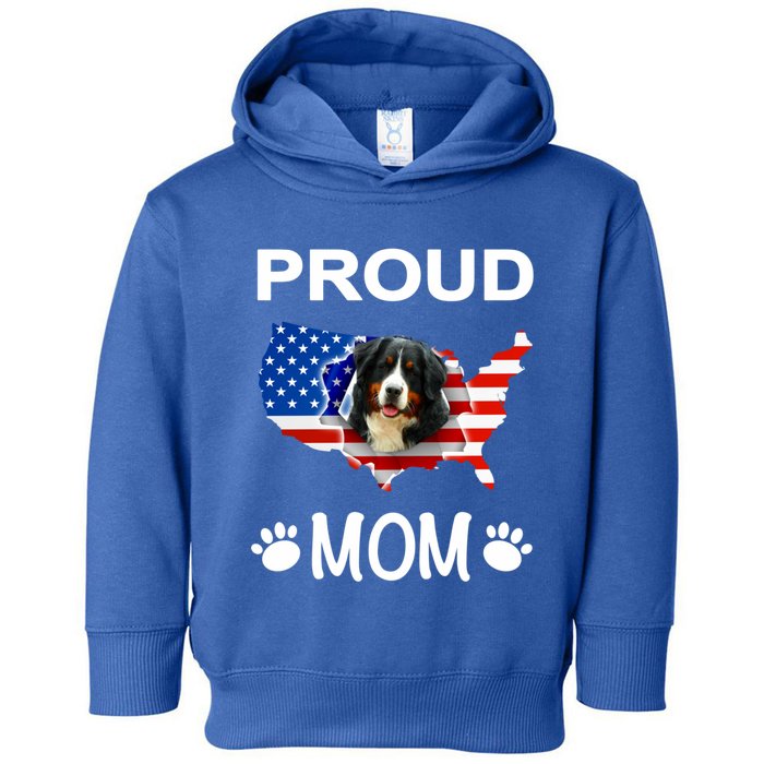 Bernese Mountain Dog Bernese Mountain Proud Patriot Mom Cute Gift Toddler Hoodie