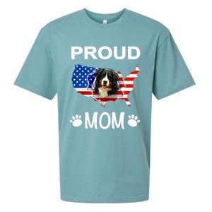 Bernese Mountain Dog Bernese Mountain Proud Patriot Mom Cute Gift Sueded Cloud Jersey T-Shirt