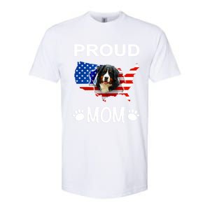 Bernese Mountain Dog Bernese Mountain Proud Patriot Mom Cute Gift Softstyle CVC T-Shirt