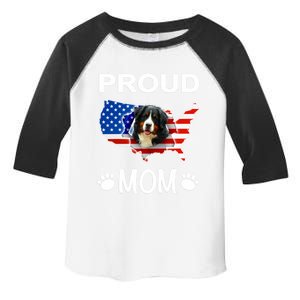 Bernese Mountain Dog Bernese Mountain Proud Patriot Mom Cute Gift Toddler Fine Jersey T-Shirt