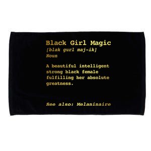 Black Magic Definition Gift Melanin Black Queen Top Microfiber Hand Towel