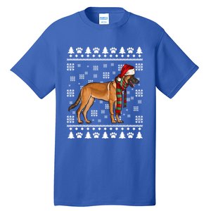 Belgian Malinoi Dog Santa Hat Xmas Ugly Christmas Cool Gift Tall T-Shirt