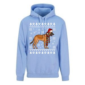 Belgian Malinoi Dog Santa Hat Xmas Ugly Christmas Cool Gift Unisex Surf Hoodie