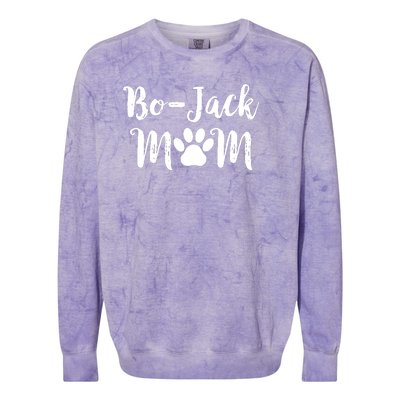 BoJack Mom Dog Lover Women Long Sleeve Colorblast Crewneck Sweatshirt