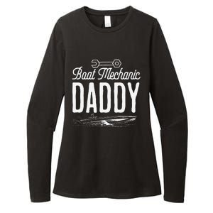 Boat Mechanic Daddy For Proud Nautical Fathers Womens CVC Long Sleeve Shirt