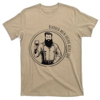 Bearded Me.N Drink Wine Too T-Shirt