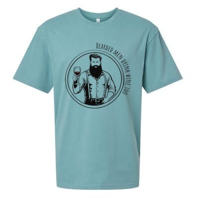 Bearded Me.N Drink Wine Too Sueded Cloud Jersey T-Shirt