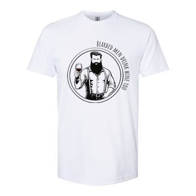 Bearded Me.N Drink Wine Too Softstyle CVC T-Shirt