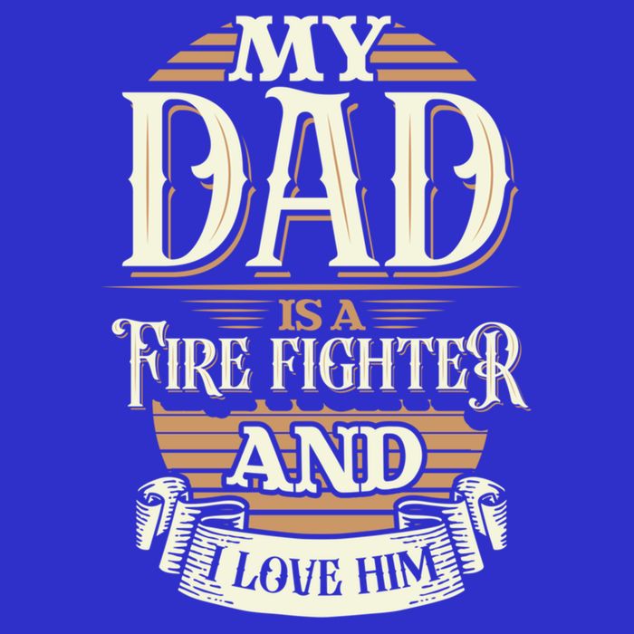 Because My Dad Is A Fire Fighter Thats Why I Love Him A Lot Gift Zip Tote Bag