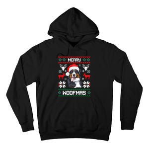 Bernese Mountain Dog Gift For Merry Christmas Woofmas Berner Tall Hoodie