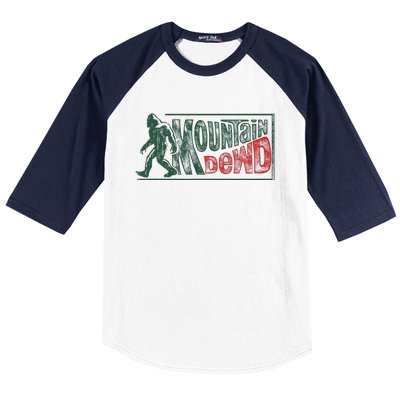 Bigfoot Mountain Dude Hiking Camping Baseball Sleeve Shirt