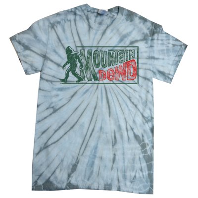 Bigfoot Mountain Dude Hiking Camping Tie-Dye T-Shirt