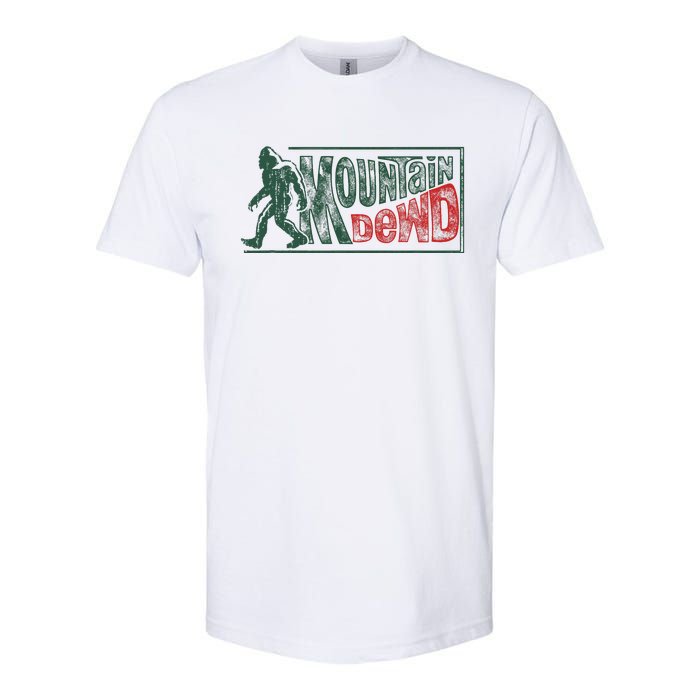 Bigfoot Mountain Dude Hiking Camping Softstyle CVC T-Shirt