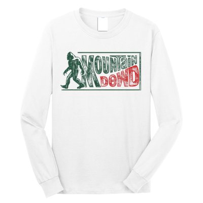 Bigfoot Mountain Dude Hiking Camping Long Sleeve Shirt