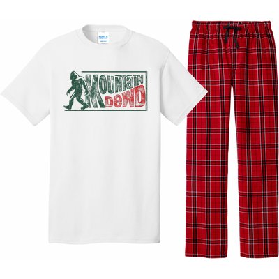 Bigfoot Mountain Dude Hiking Camping Pajama Set