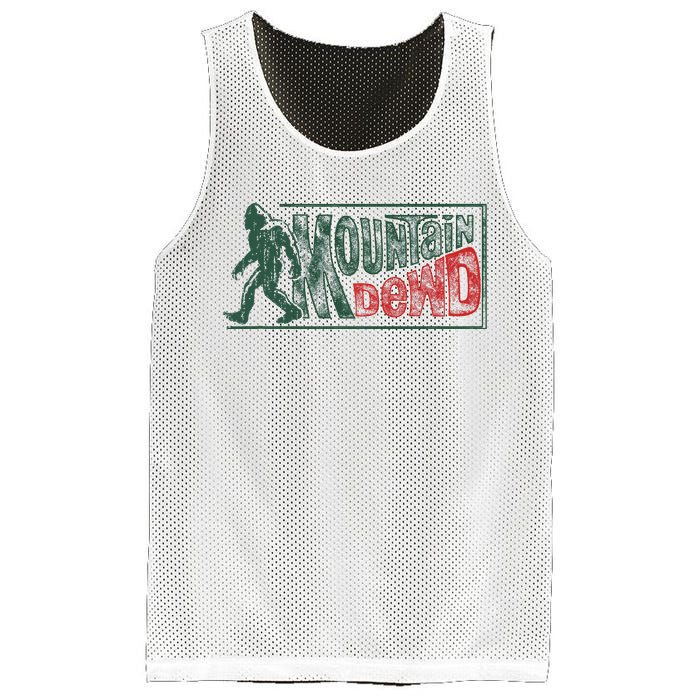 Bigfoot Mountain Dude Hiking Camping Mesh Reversible Basketball Jersey Tank