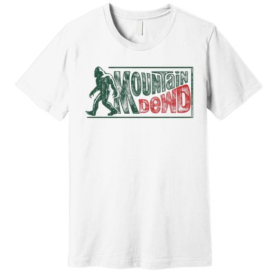 Bigfoot Mountain Dude Hiking Camping Premium T-Shirt