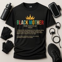 Black Mother Definition Crown Cooling Performance Crew T-Shirt