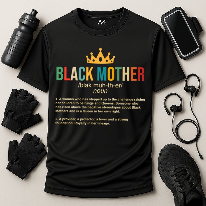 Black Mother Definition Crown Cooling Performance Crew T-Shirt