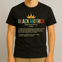 Black Mother Definition Crown T-Shirt