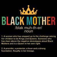 Black Mother Definition Crown T-Shirt