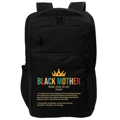 Black Mother Definition Crown Impact Tech Backpack