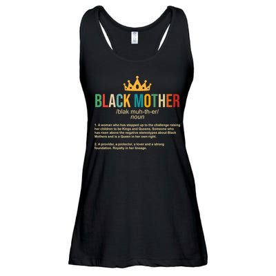 Black Mother Definition Crown Ladies Essential Flowy Tank