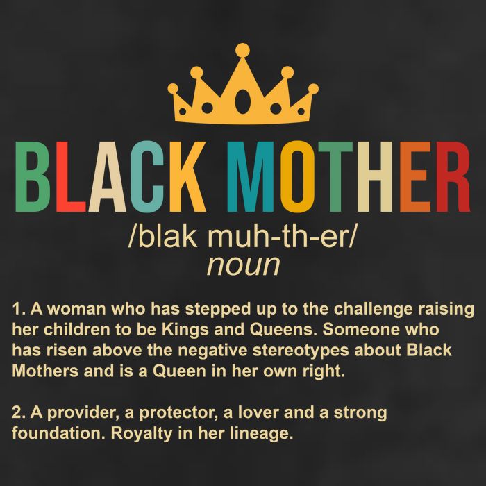 Black Mother Definition Crown Trucker Hat