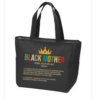 Black Mother Definition Crown Zip Tote Bag