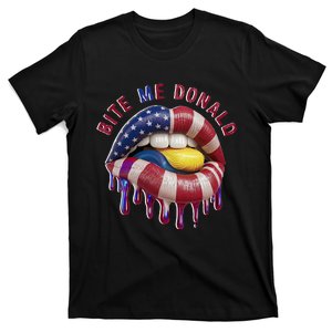 Bite Me Donald Anti Trump Print Funny Political T-Shirt