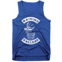 Basketball Mom Dad Mother Father Parenting Gift Raising Ballers Gift Tank Top