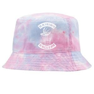 Basketball Mom Dad Mother Father Parenting Gift Raising Ballers Gift Tie-Dyed Bucket Hat