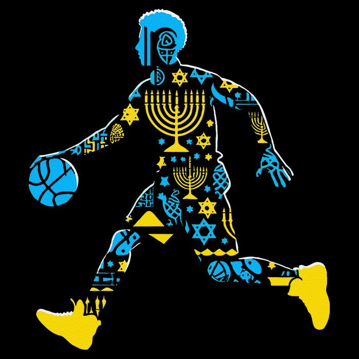 Basketball Menorah Dreidel Jewish Hanukkah Mug