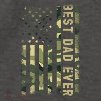 Best Military Dad Ever American Flag Fathers Day Vector Backpack