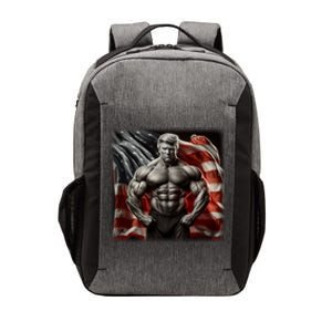 Buff Muscle Donald Trump American Flag Illustration Proud Funny Gift Vector Backpack