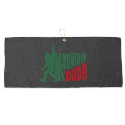 Bigfoot Mountain Dude Gift Large Microfiber Waffle Golf Towel