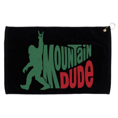 Bigfoot Mountain Dude Gift Grommeted Golf Towel