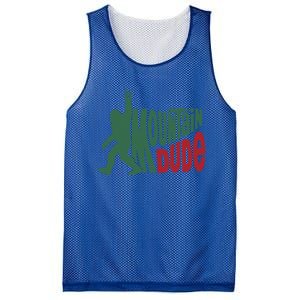 Bigfoot Mountain Dude Gift Mesh Reversible Basketball Jersey Tank