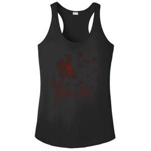 Blow Me Dandelion Funny Ladies PosiCharge Competitor Racerback Tank